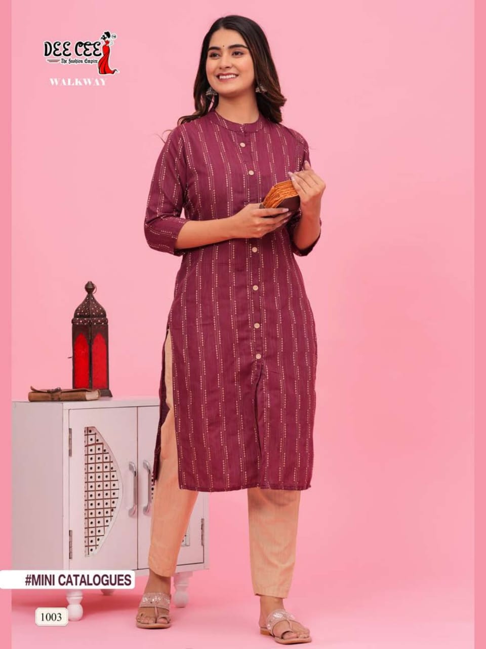 Walkway By Deecee Cotton Printed Kurti With Bottom Dupatta Catalog